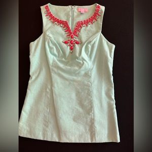 Lilly Pulitzer bead embellished top